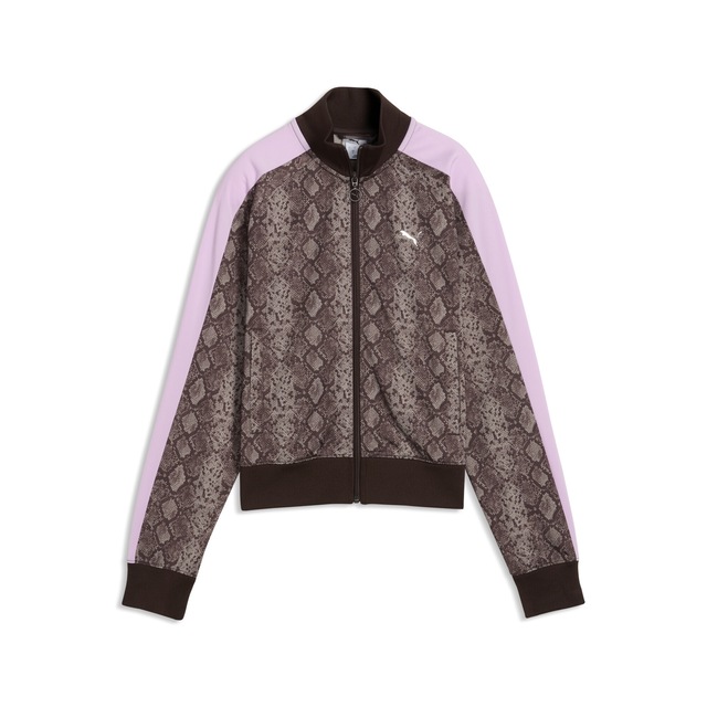 PUMA Trainingsjacke »T7 Snake Print Short Trainingsjacke Damen«