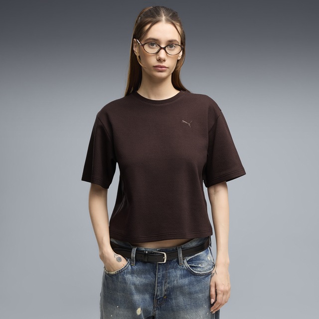 PUMA T-Shirt »Essentials Elevated Relaxed T-Shirt Damen«