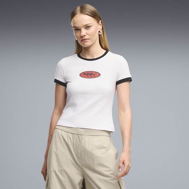 PUMA T-Shirt »FUTURE.PUMA.ARCHIVE Slim Graphic Ringer T-Shirt Damen«