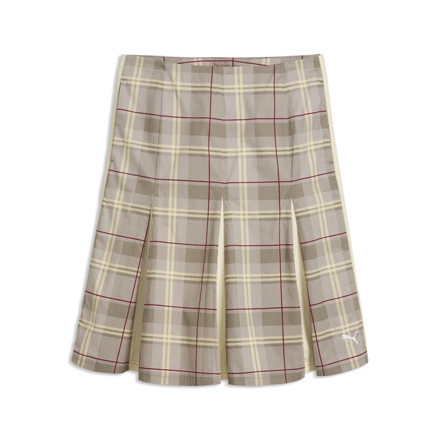 PUMA Jerseyrock »T7 Pleated Tartan-Midirock Damen«