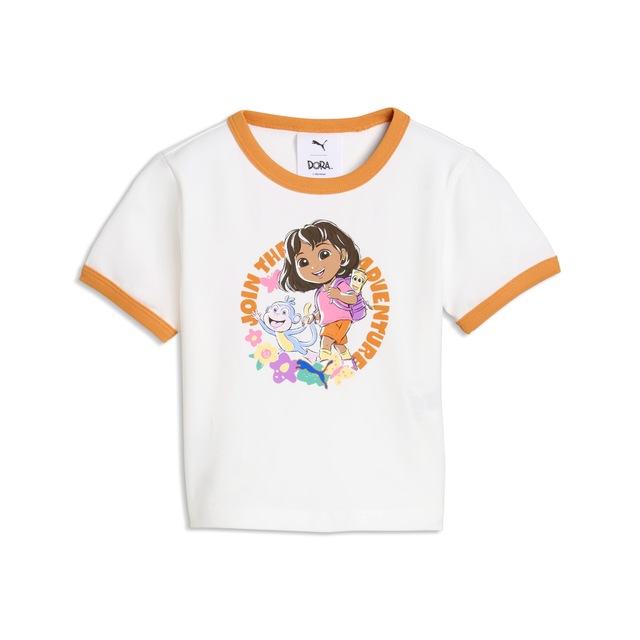 PUMA T-Shirt »PUMA x DORA THE EXPLORER Slim Ringer-T-Shirt Mädchen«