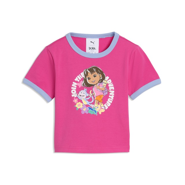PUMA T-Shirt »PUMA x DORA THE EXPLORER Slim Ringer-T-Shirt Mädchen«