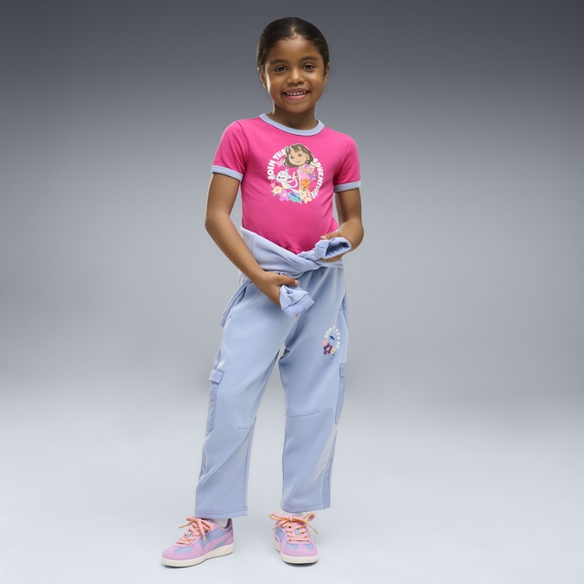 PUMA T-Shirt »PUMA x DORA THE EXPLORER Slim Ringer-T-Shirt Mädchen«