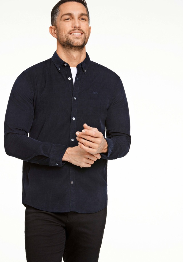 LINDBERGH Langarmhemd »Cordhemd (Langarm) Relaxed Fit«