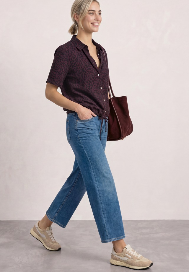STREET ONE Hemdbluse in Blusen-Optik