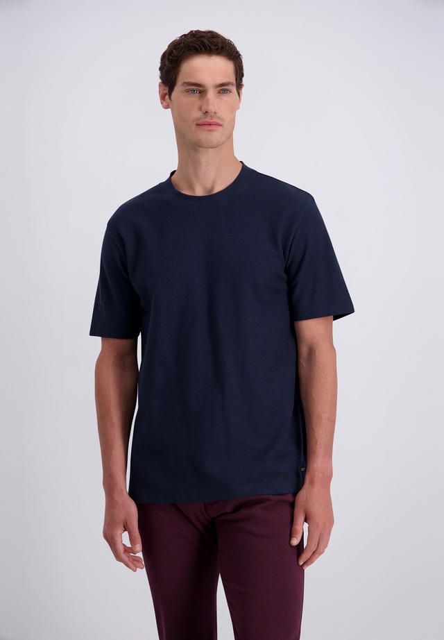 Pierre Cardin T-Shirt »Pierre Cardin T-Shirt« mit feiner Fischgrat-Struktur