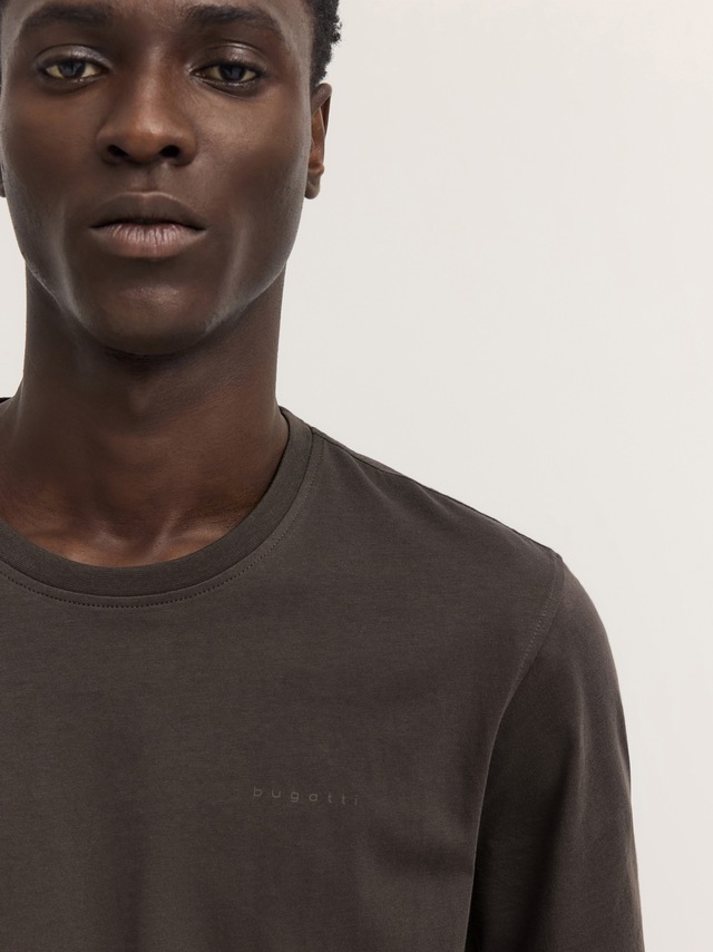 bugatti T-Shirt »Modern Fit« Modern Fit Baumwolle Brustprint