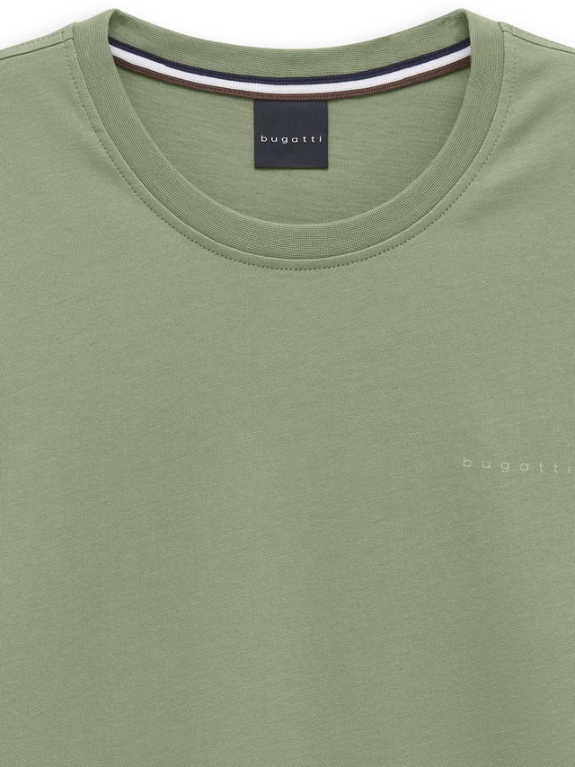 bugatti T-Shirt »Modern Fit« Modern Fit Baumwolle Brustprint