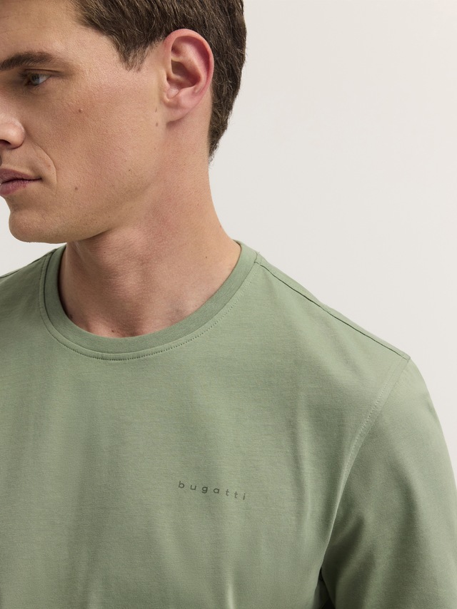 bugatti T-Shirt »Modern Fit« Modern Fit Baumwolle Brustprint