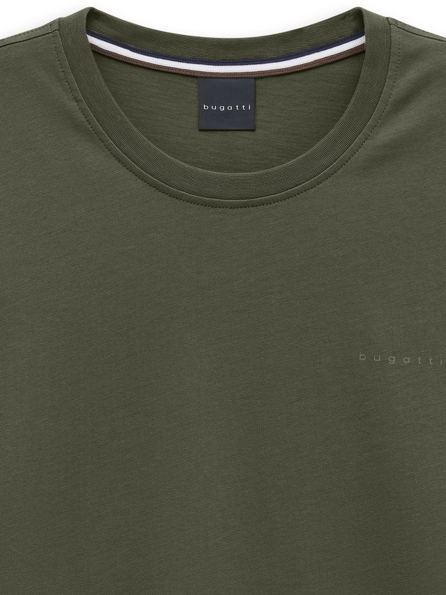 bugatti T-Shirt »Modern Fit« Modern Fit Baumwolle Brustprint