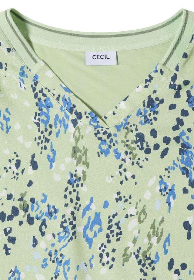 Cecil Kurzarmbluse mit Strukturmix