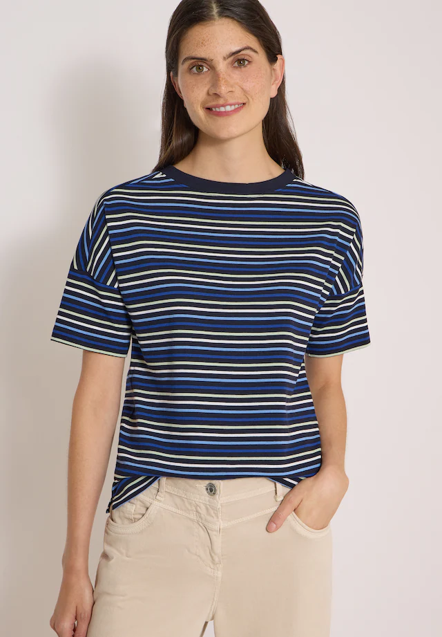 Cecil T-Shirt Ringelshirt, Baumwolle, Rundhalsausschnitt