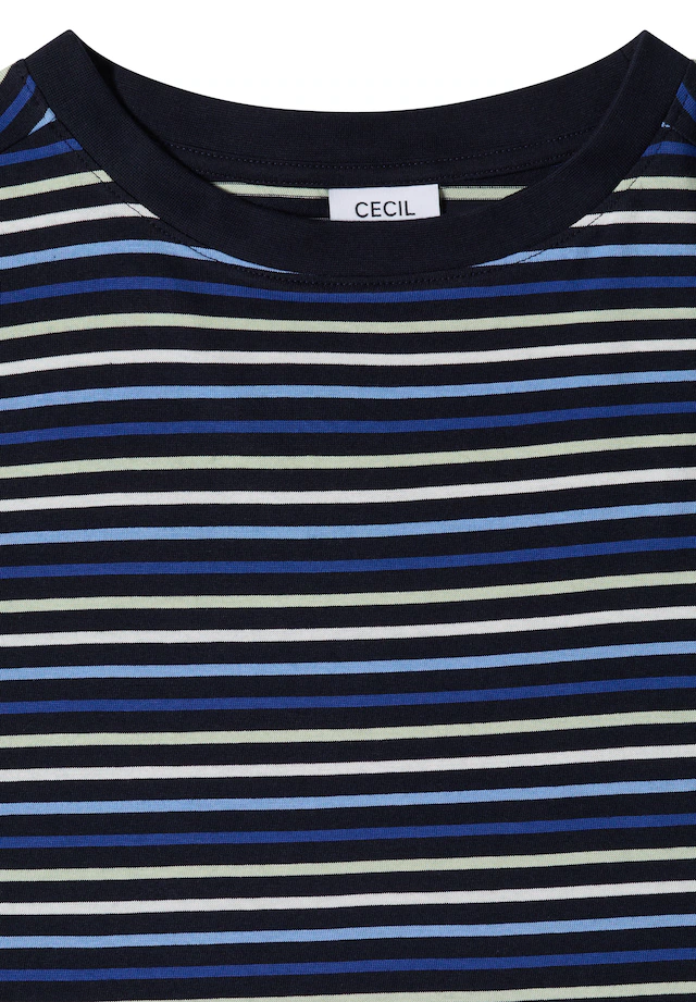 Cecil T-Shirt Ringelshirt, Baumwolle, Rundhalsausschnitt