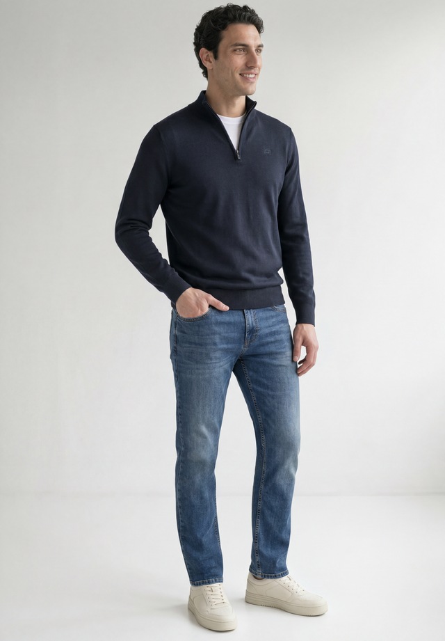 STREET ONE MEN Troyer aus reiner Baumwolle