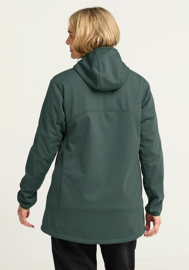 Jack Wolfskin Softshellmantel »WINDHAIN 2 COAT W« Softshellmantel mit Kapuze, winddicht, wasserabweisend