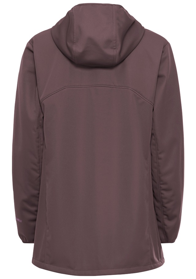 Jack Wolfskin Softshellmantel »WINDHAIN 2 COAT W« Softshellmantel mit Kapuze, winddicht, wasserabweisend