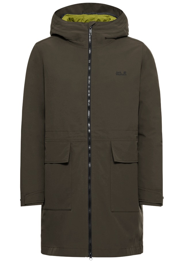 Jack Wolfskin Wintermantel »3IN1 NABUR COAT W« Winterjacke für Kinder, wasserdicht, warm