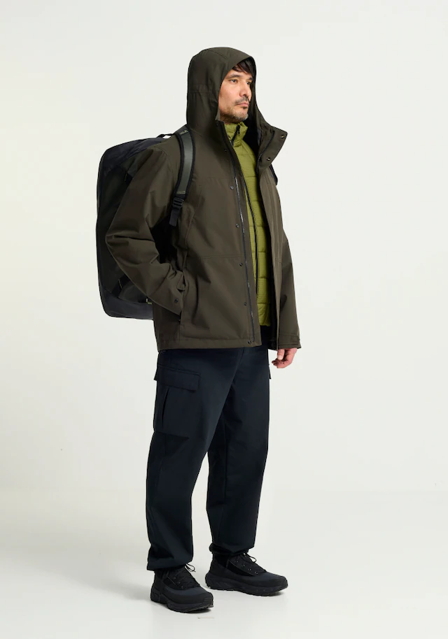 Jack Wolfskin 3-in-1-Funktionsjacke »COLD CAMP 3IN1 JKT M« mit Kapuze mit Kapuze, wasser- und winddicht, atmungsaktiv, warm