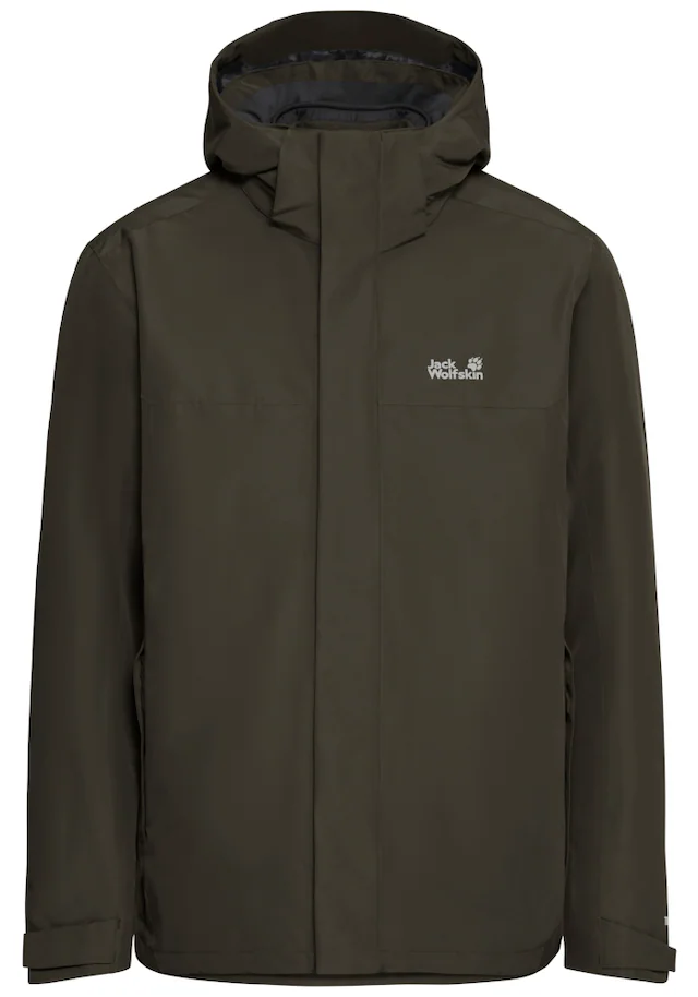 Jack Wolfskin 3-in-1-Funktionsjacke »STONELITE 3IN1 JKT M« mit Kapuze mit Kapuze, wasserdicht, winddicht, atmungsaktiv, wärmende Ausführung