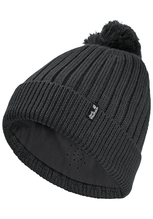 Jack Wolfskin Bommelmütze »POM POM BEANIE« Bommelmütze, warm, winddicht