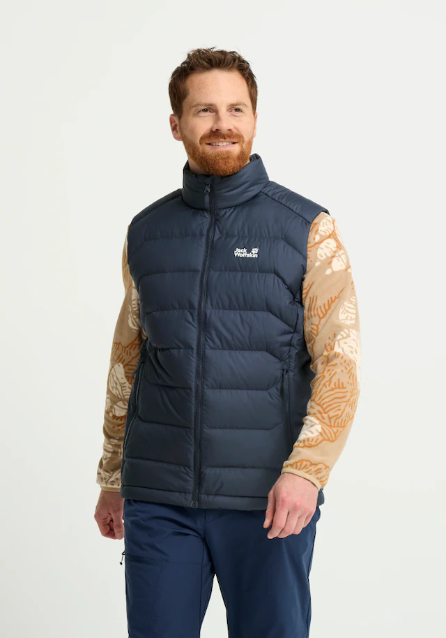 Jack Wolfskin Daunenweste »WILD PASS DOWN VEST M RDS« Daunenweste, warm, wind- und wasserabweisend