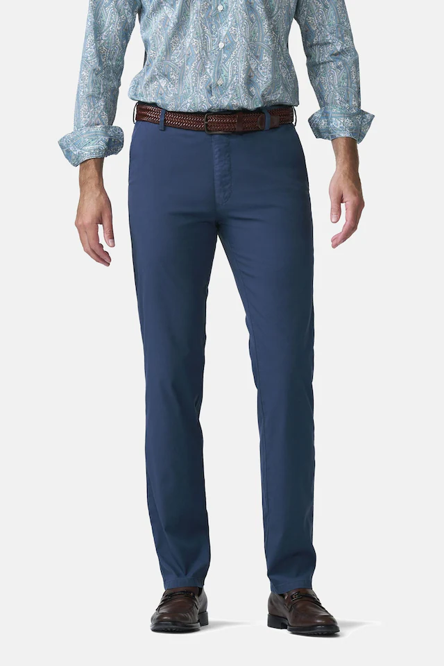 MEYER Chinos »Oslo 1-5081« mit bundgewebtem Innenfutter