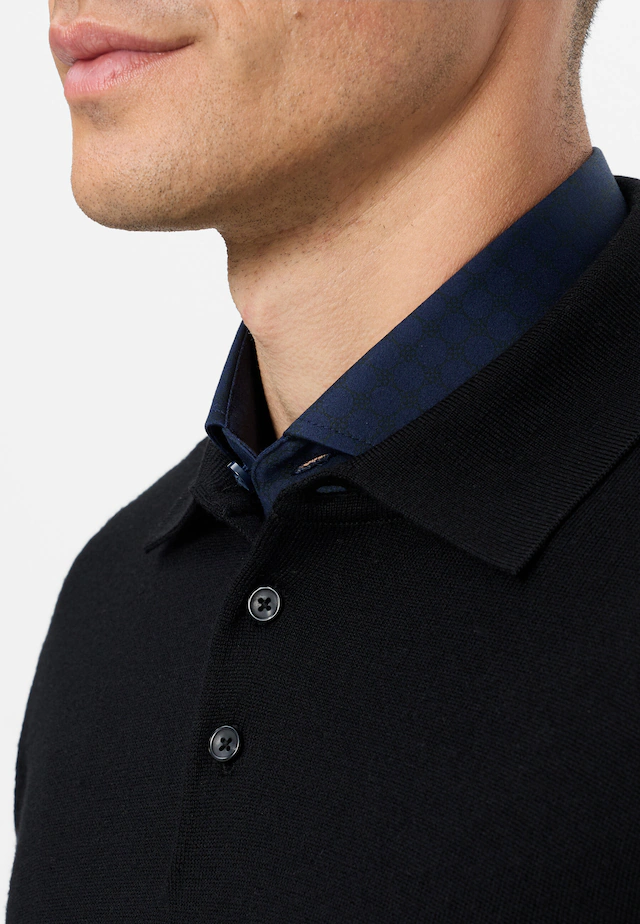 OLYMP Langarm-Poloshirt »OLYMP Casual Strick, Polo langarm«