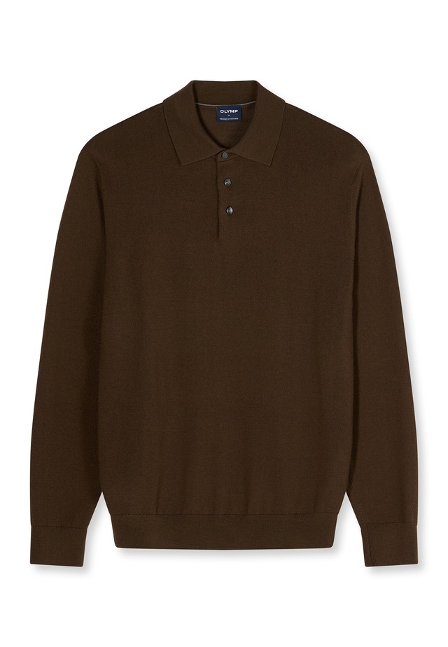 OLYMP Langarm-Poloshirt »OLYMP Casual Strick, Polo langarm«