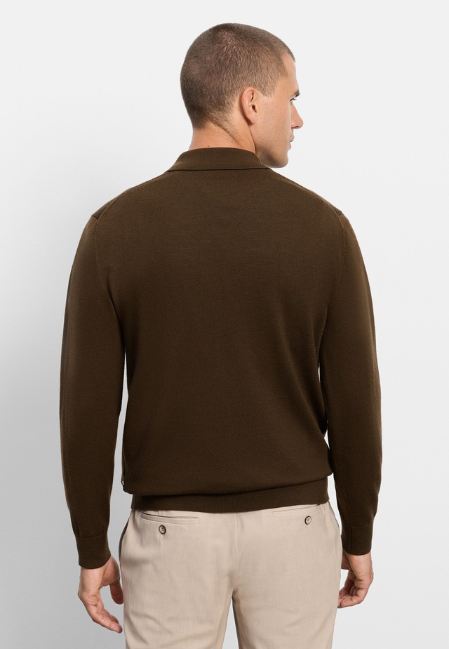 OLYMP Langarm-Poloshirt »OLYMP Casual Strick, Polo langarm«