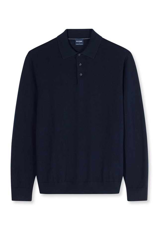 OLYMP Langarm-Poloshirt »OLYMP Casual Strick, Polo langarm«
