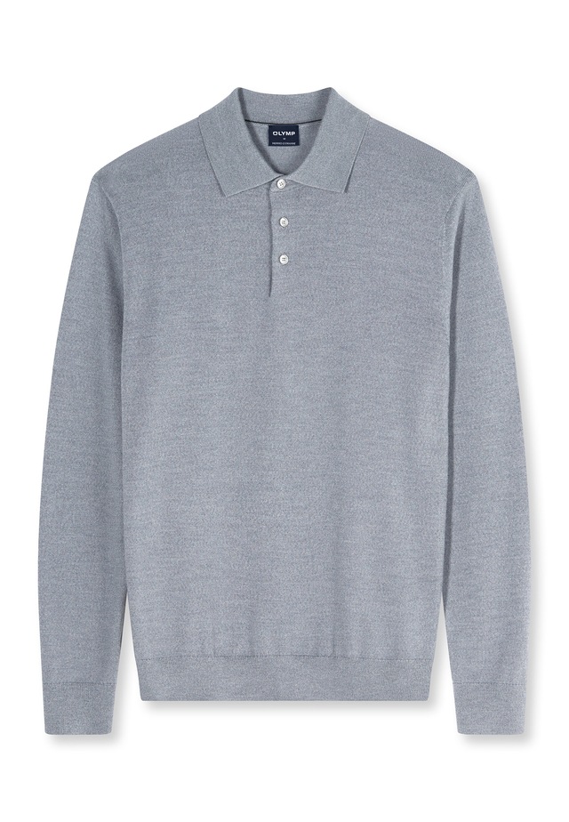 OLYMP Langarm-Poloshirt »OLYMP Casual Strick, Polo langarm«
