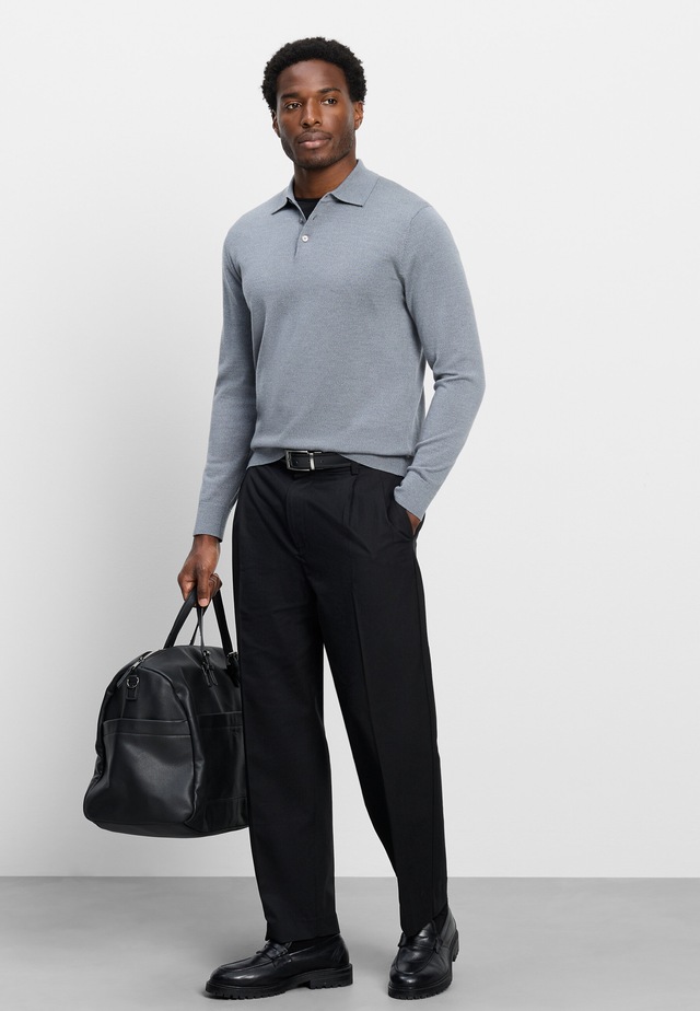 OLYMP Langarm-Poloshirt »OLYMP Casual Strick, Polo langarm«