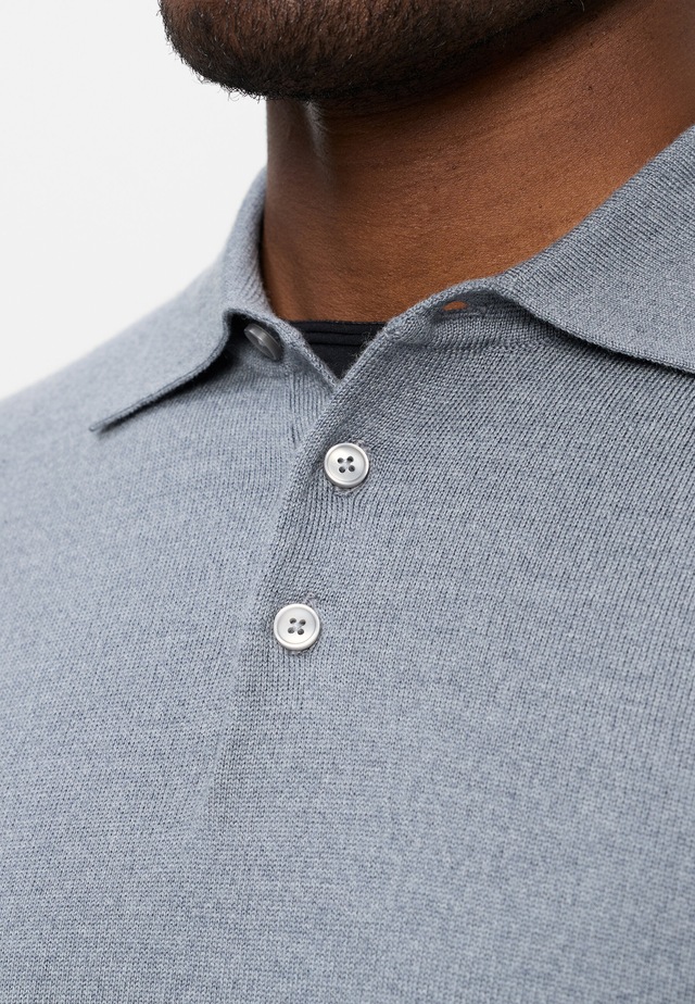OLYMP Langarm-Poloshirt »OLYMP Casual Strick, Polo langarm«