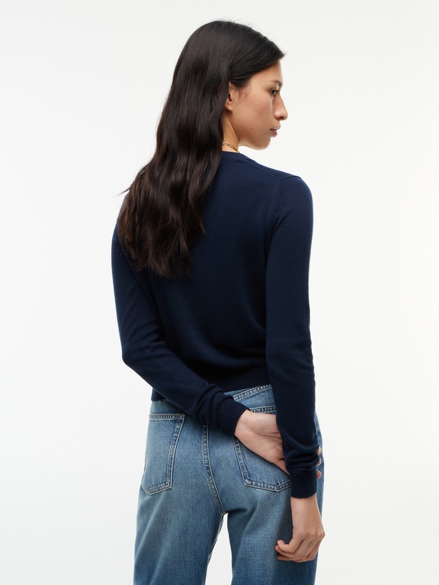Tommy Jeans Strickjacke »TJW ESSENTIAL CREW NECK CARDIGAN« Baumwolle