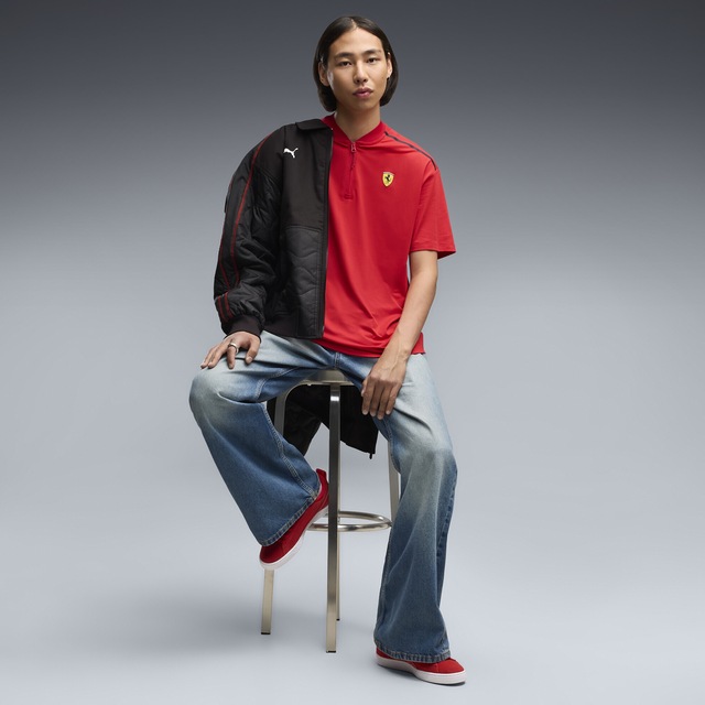 PUMA Poloshirt »Scuderia Ferrari Premium CLOUDSPUN Relaxed Polo Herren«