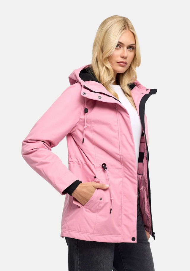Navahoo Winterjacke »Nibellaa 14« mit Kapuze Warme Damen Jacke mit Taillenzugkordel