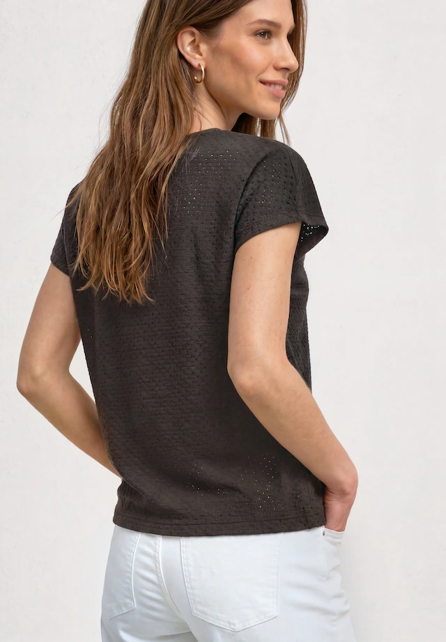 STREET ONE T-Shirt mit Rundhalsausschnitt