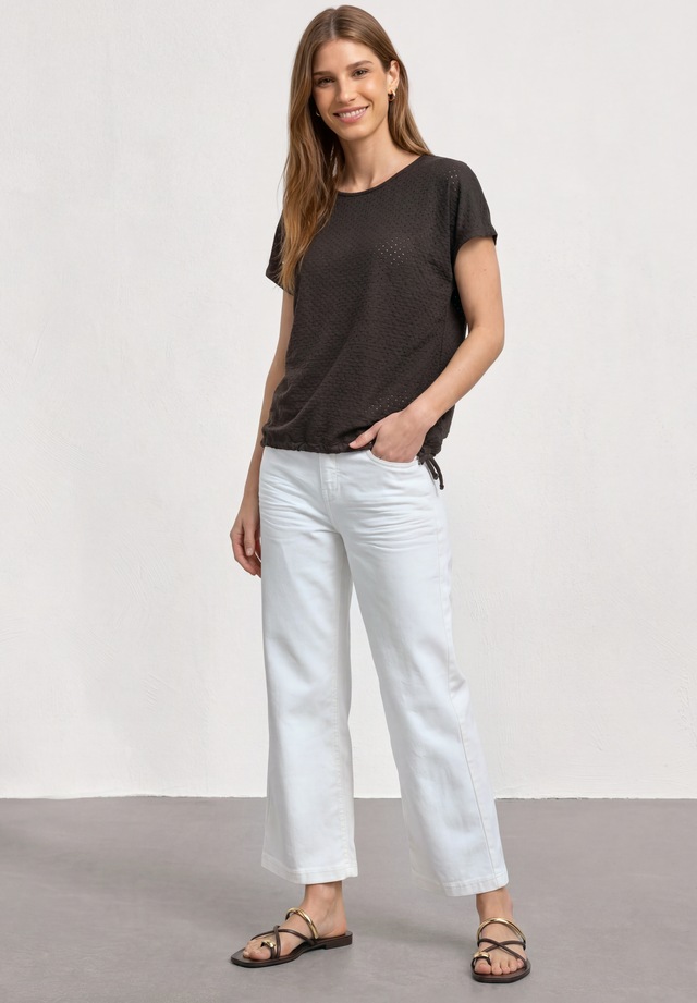 STREET ONE T-Shirt mit Rundhalsausschnitt