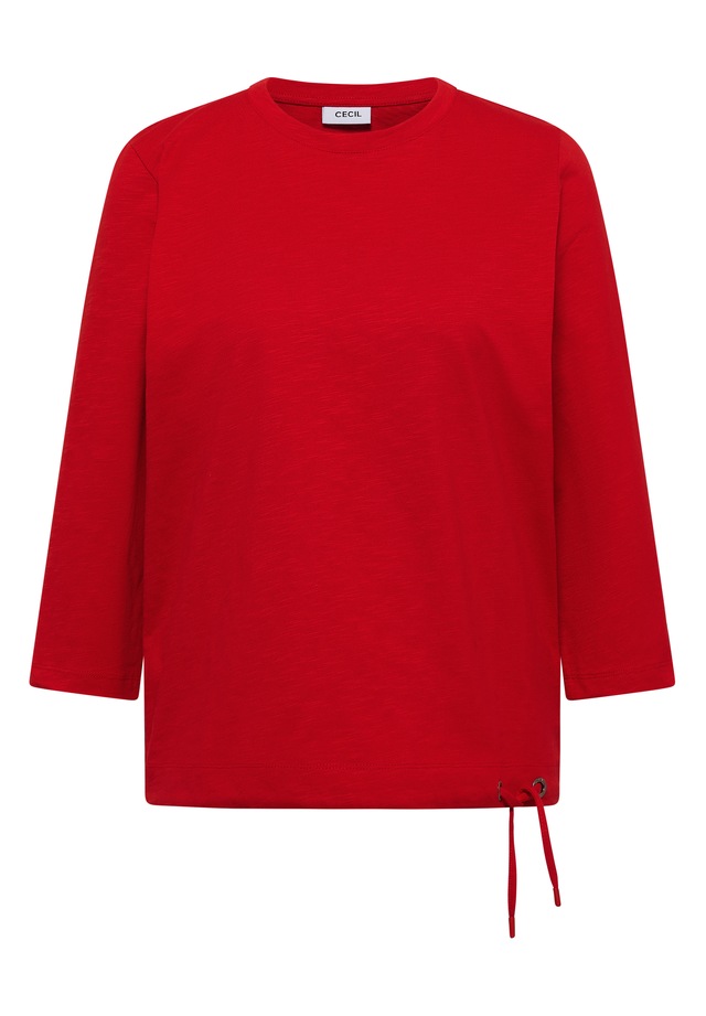 Cecil 3/4-Arm-Shirt Sommershirt mit Tunnelzug am Saum