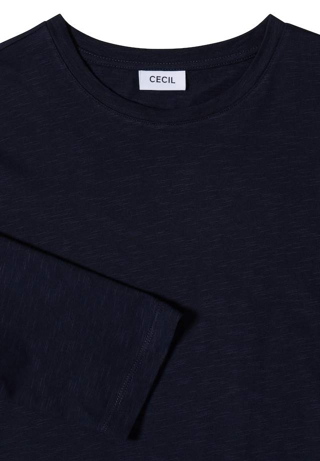 Cecil 3/4-Arm-Shirt Sommershirt mit Tunnelzug am Saum