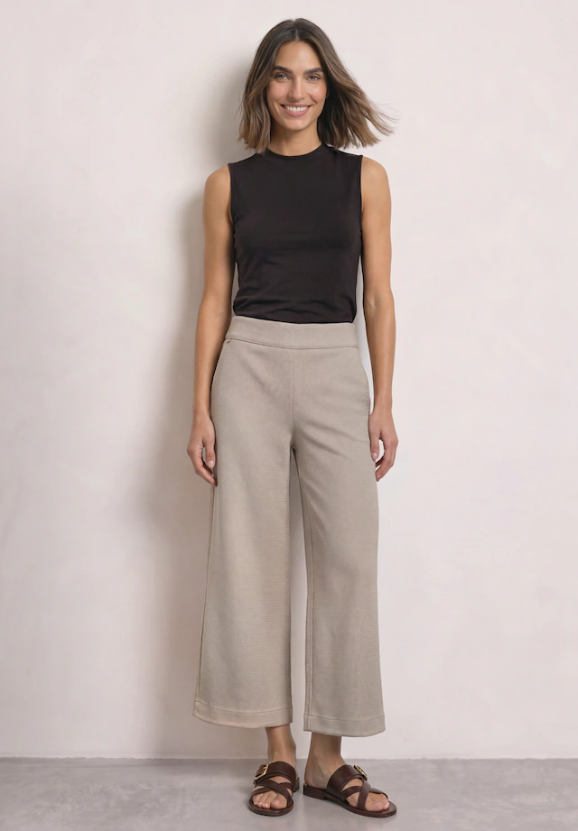 STREET ONE Stoffhose High Waist