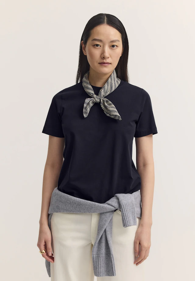 bugatti T-Shirt »Modern Fit« Modern Fit Baumwoll-Stretch Rundhals