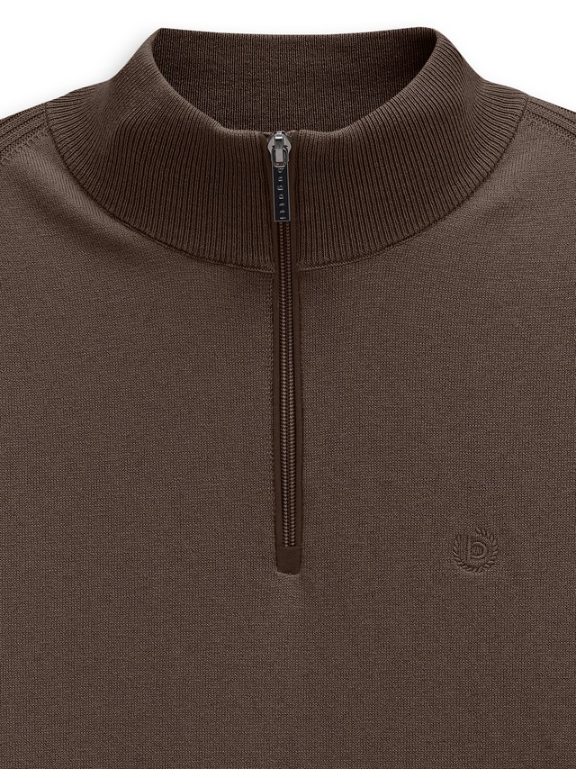 bugatti Troyer »Regular Fit« Regular Fit Baumwolle-Kaschmir Stehkragen