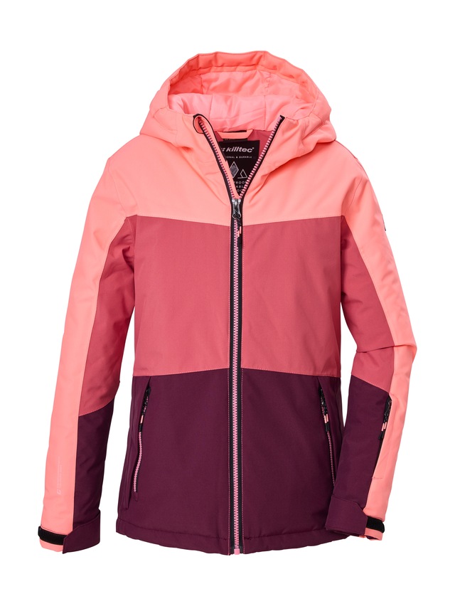 Killtec Skijacke »KSW 198 GRLS SKI JCKT« Wind- und wasserdichte Skijacke mit Colourblock-Design