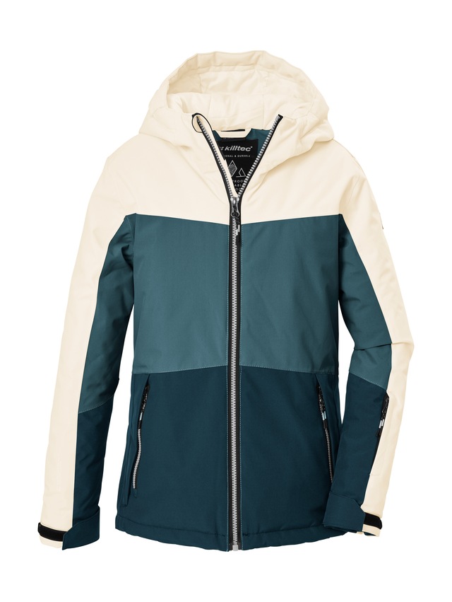 Killtec Skijacke »KSW 198 GRLS SKI JCKT« Wind- und wasserdichte Skijacke mit Colourblock-Design