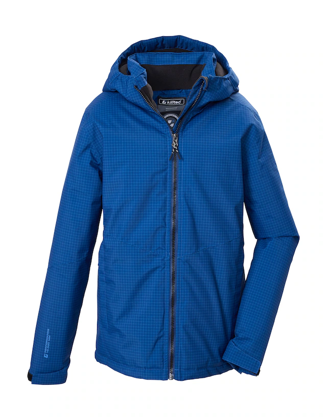 Killtec Funktionsjacke »KOW 173 BYS JCKT« Wind- und wasserdichte Kinderjacke mit Fleece und Karomuster