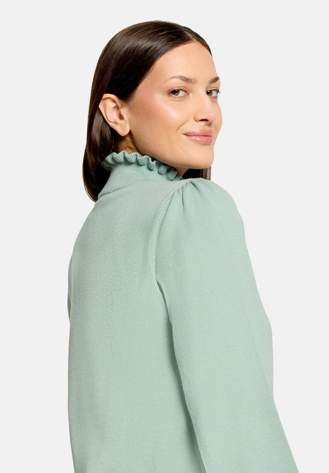Cartoon Strickpullover »Damen mit Rüschen« 1