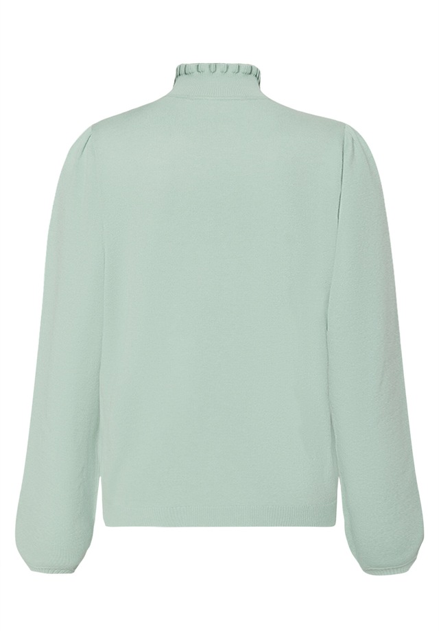 Cartoon Strickpullover »Damen mit Rüschen« 1