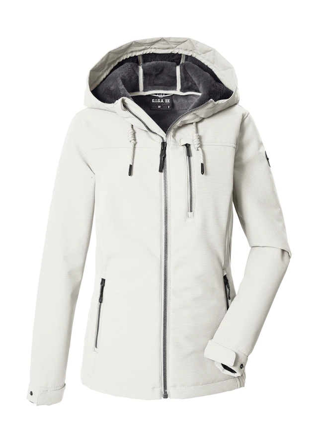 G.I.G.A. DX by killtec Softshelljacke »GW 59 WMN SFTSHLL JCKT« Winddichte, wasserabweisende Damenjacke mit Teddy-Fleecefutter