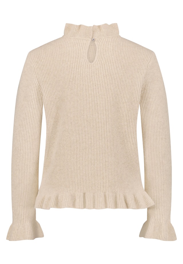 Cartoon Strickpullover »Damen mit Stehkragen« 1